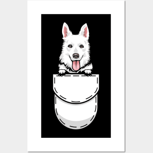 Funny Swiss Shepherd Pocket Dog Posters and Art